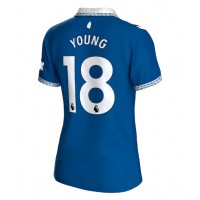 Camisa de Futebol Everton Ashley Young #18 Equipamento Principal Mulheres 2023-24 Manga Curta